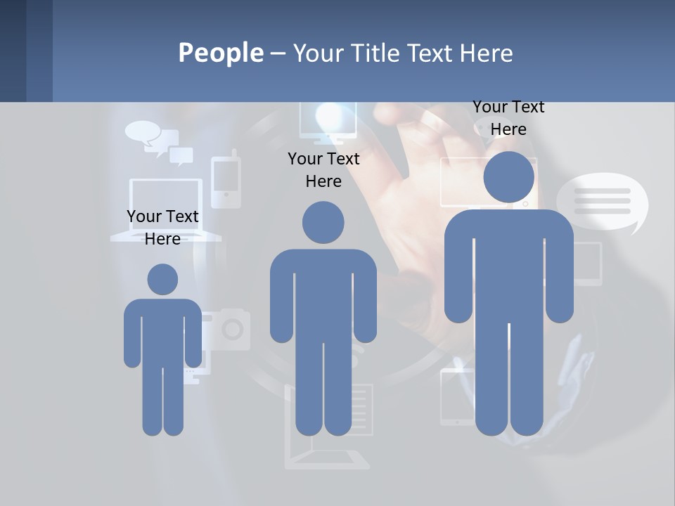 A Person Pressing A Button On A Touch Screen PowerPoint Template