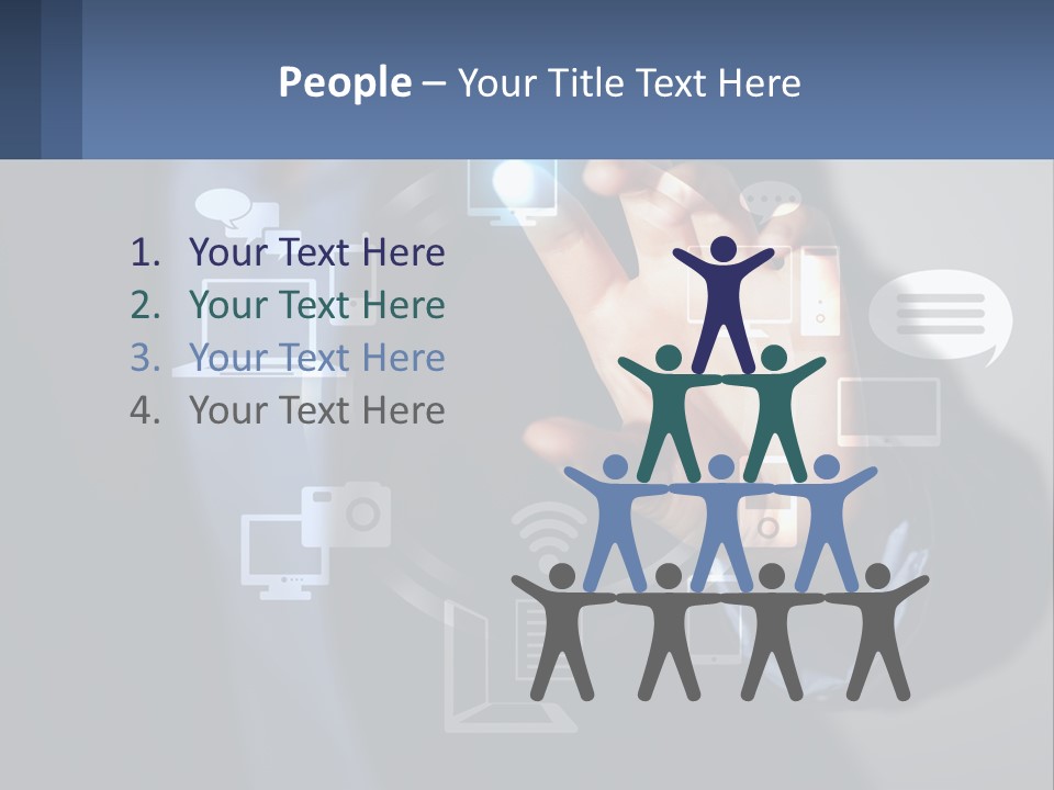 A Person Pressing A Button On A Touch Screen PowerPoint Template