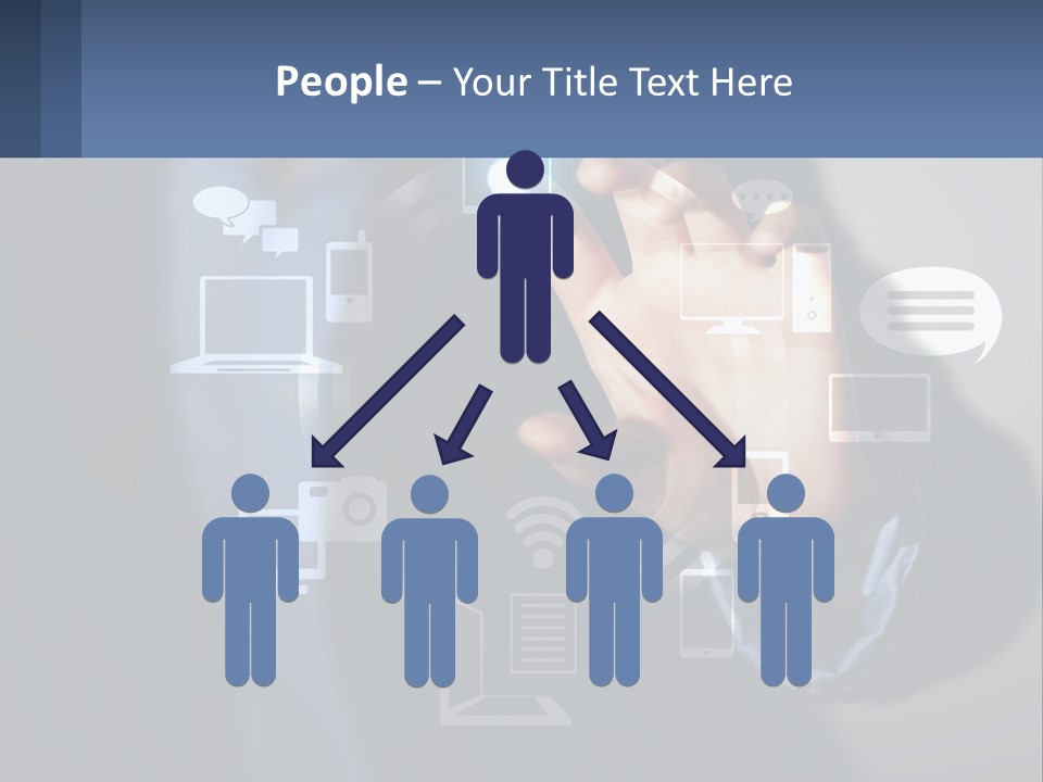 A Person Pressing A Button On A Touch Screen PowerPoint Template