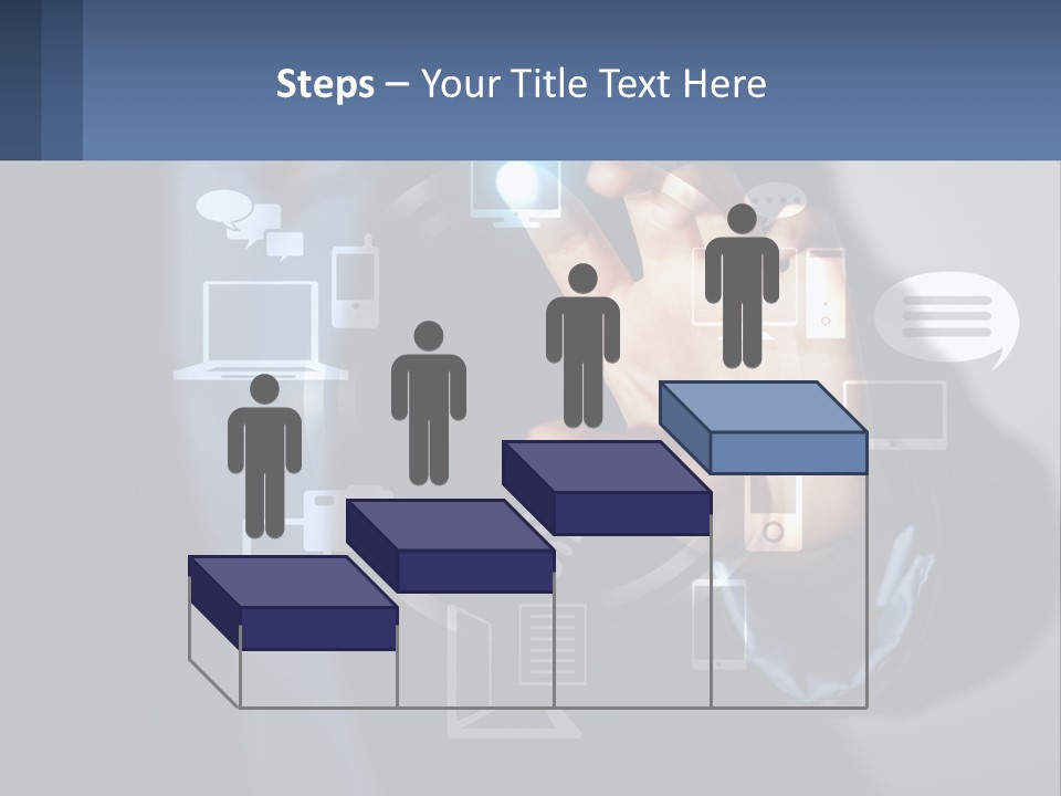 A Person Pressing A Button On A Touch Screen PowerPoint Template
