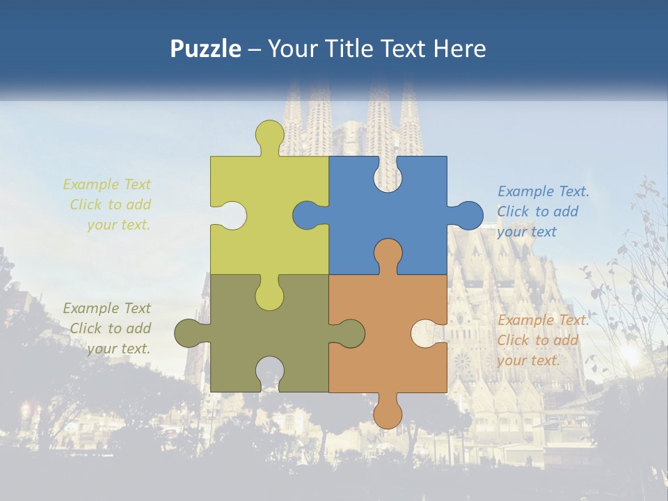 A Picture Of A Church With A Blue Sky In The Background PowerPoint Template