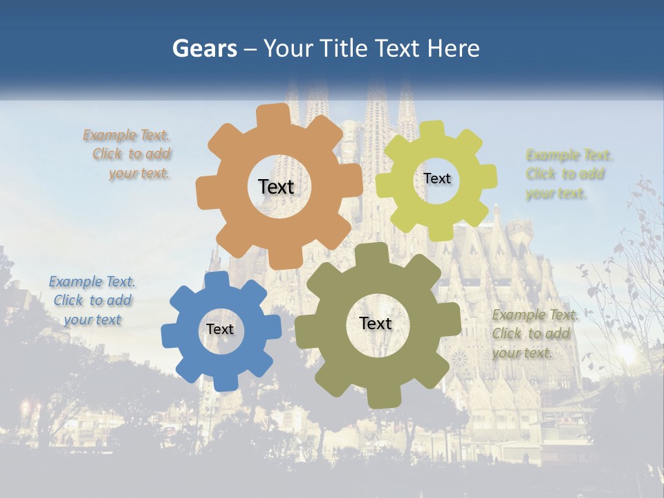 A Picture Of A Church With A Blue Sky In The Background PowerPoint Template