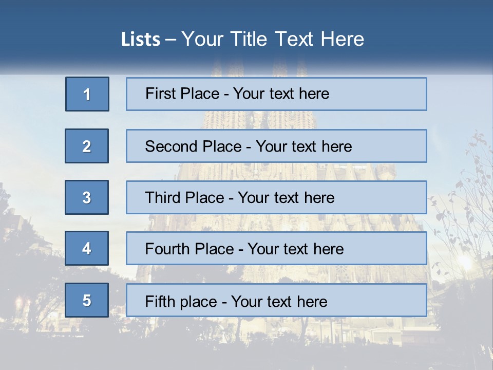 A Picture Of A Church With A Blue Sky In The Background PowerPoint Template