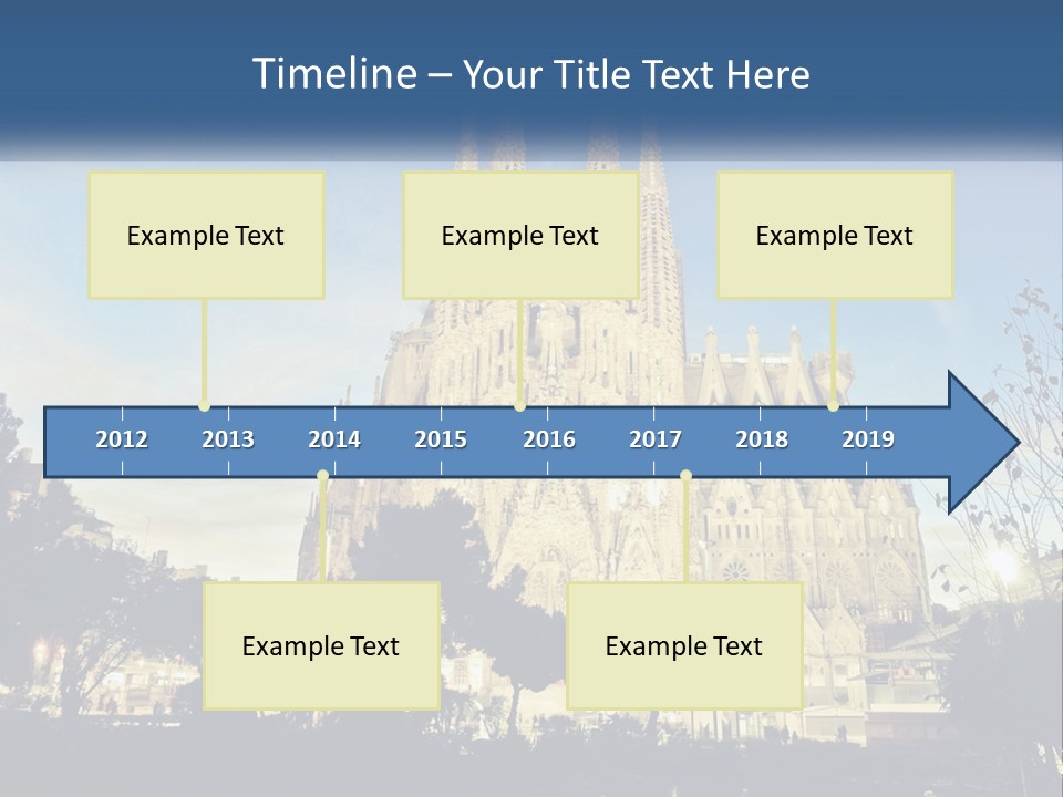 A Picture Of A Church With A Blue Sky In The Background PowerPoint Template