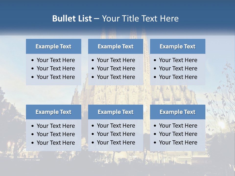 A Picture Of A Church With A Blue Sky In The Background PowerPoint Template