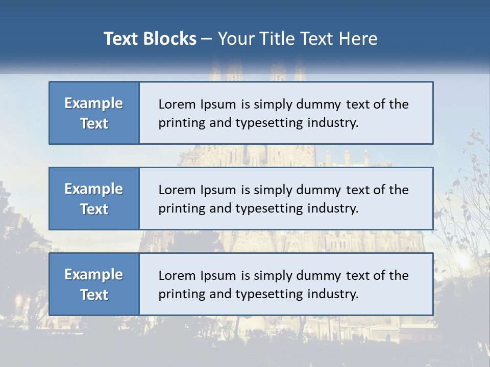 A Picture Of A Church With A Blue Sky In The Background PowerPoint Template