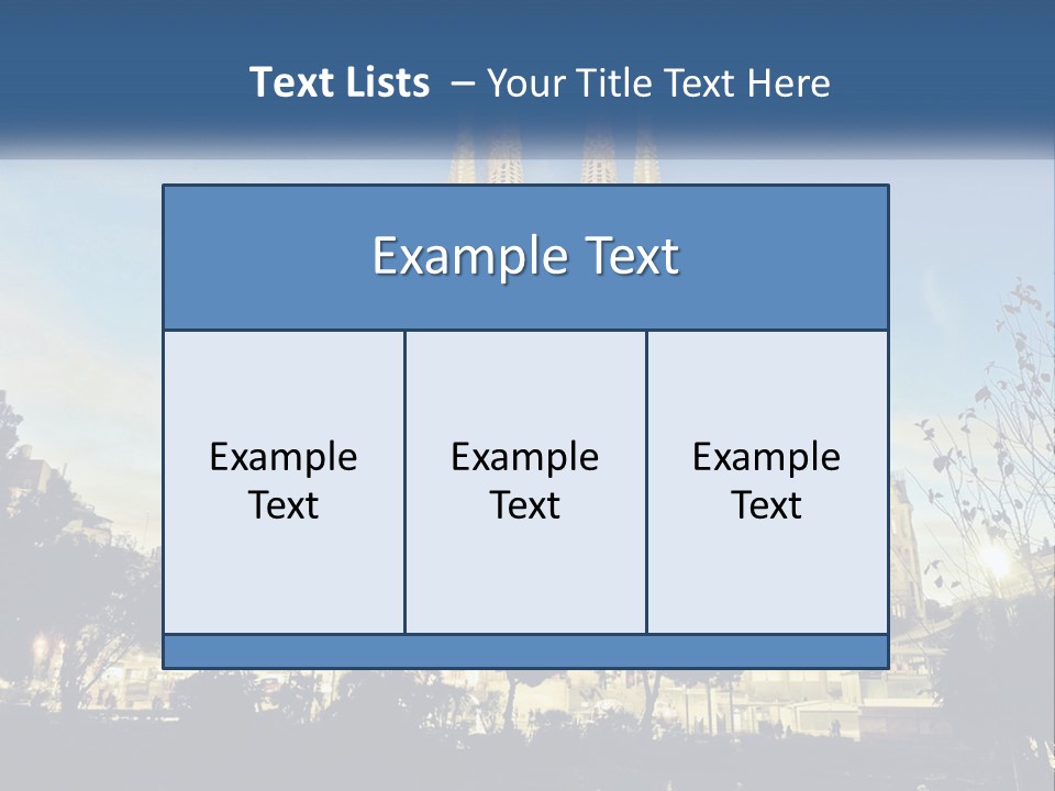 A Picture Of A Church With A Blue Sky In The Background PowerPoint Template