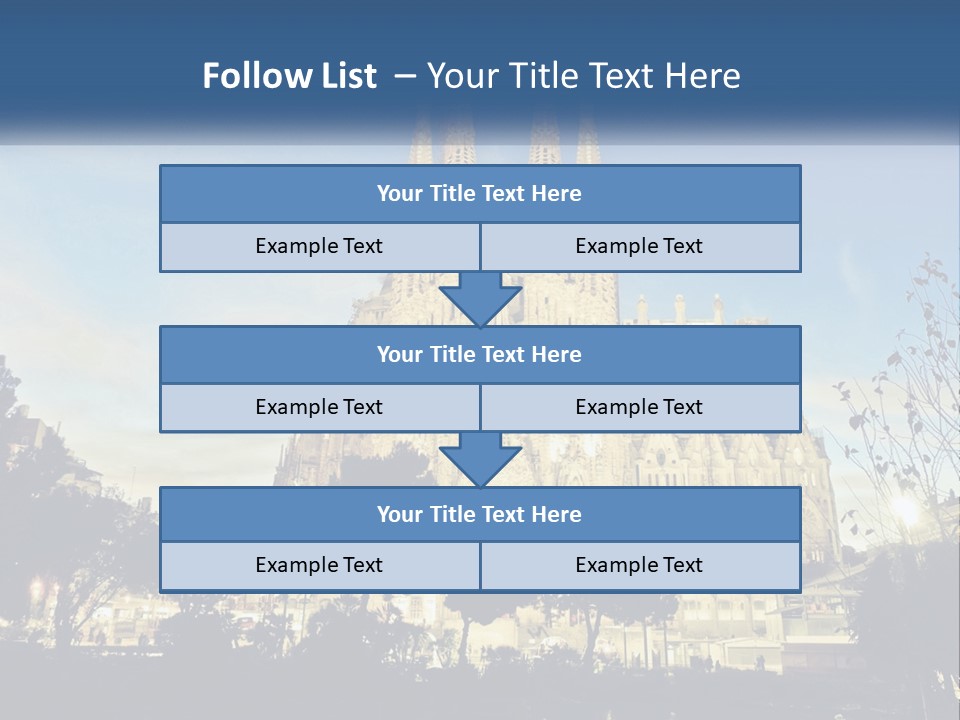 A Picture Of A Church With A Blue Sky In The Background PowerPoint Template