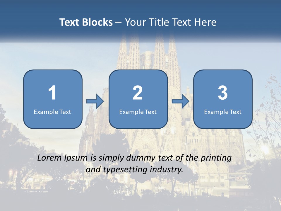 A Picture Of A Church With A Blue Sky In The Background PowerPoint Template