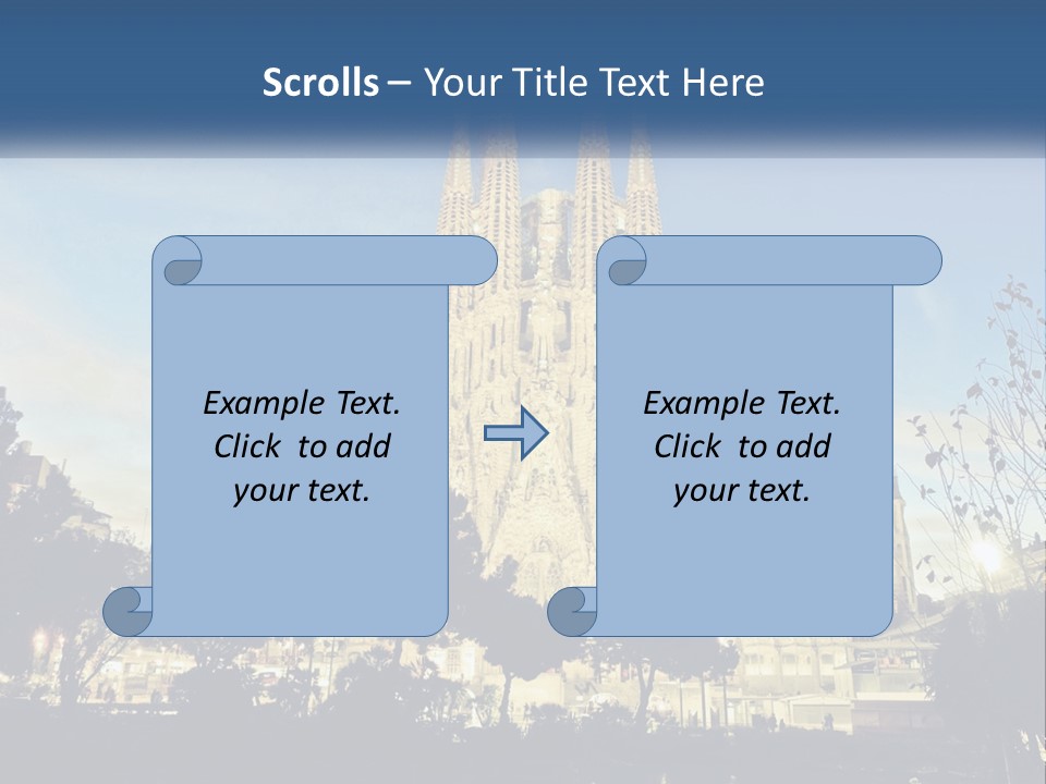 A Picture Of A Church With A Blue Sky In The Background PowerPoint Template
