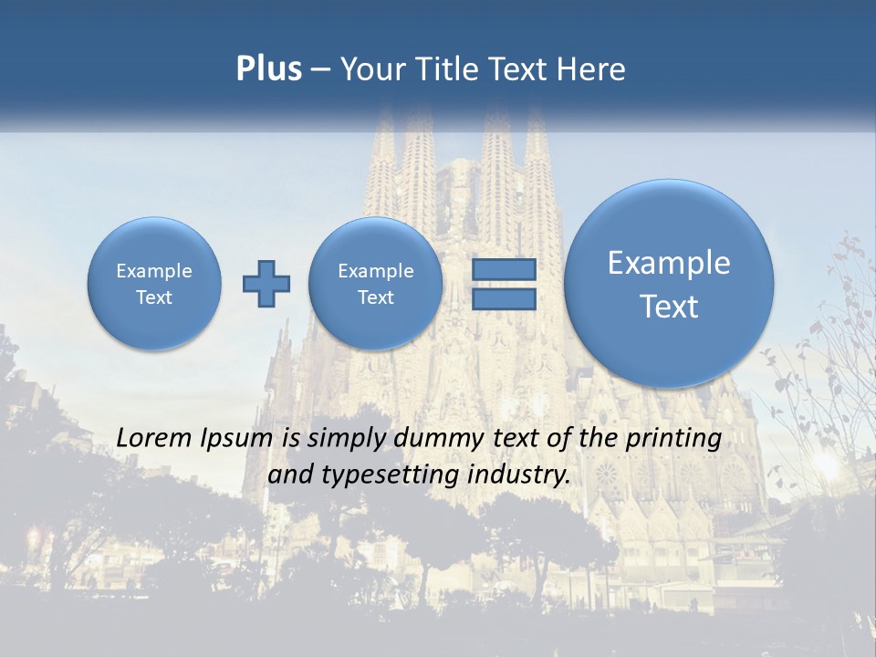 A Picture Of A Church With A Blue Sky In The Background PowerPoint Template