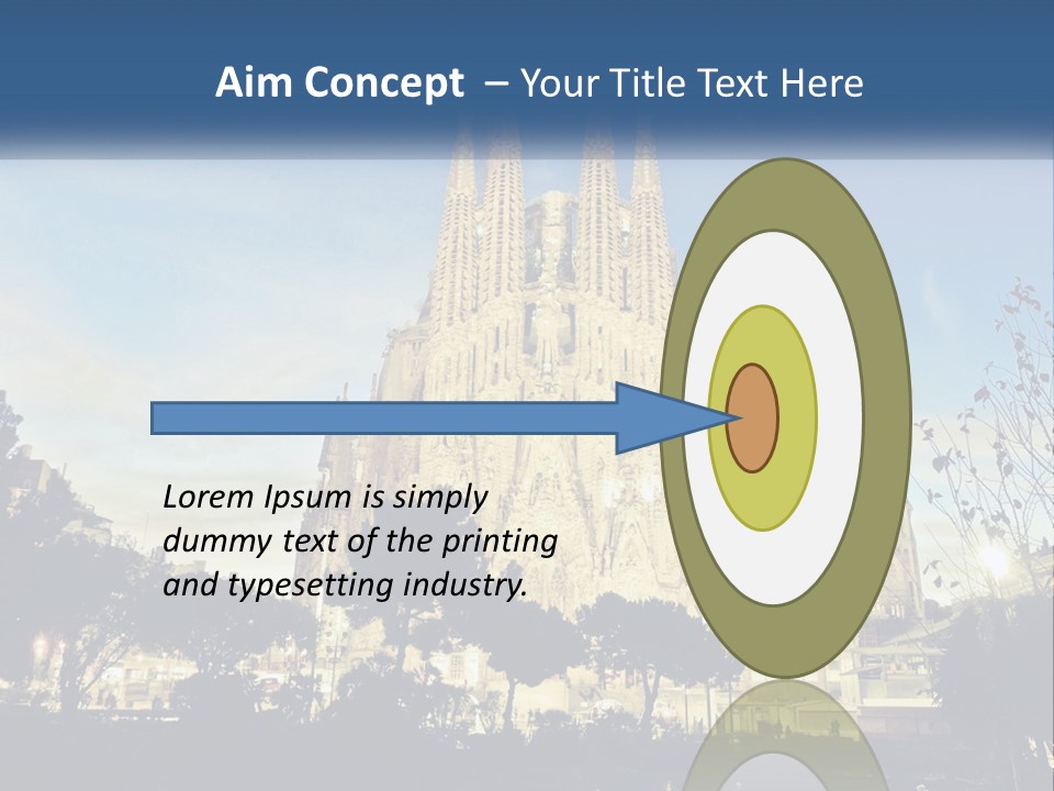 A Picture Of A Church With A Blue Sky In The Background PowerPoint Template