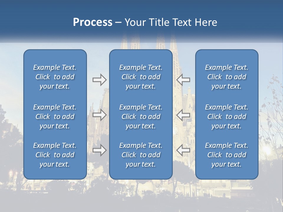 A Picture Of A Church With A Blue Sky In The Background PowerPoint Template