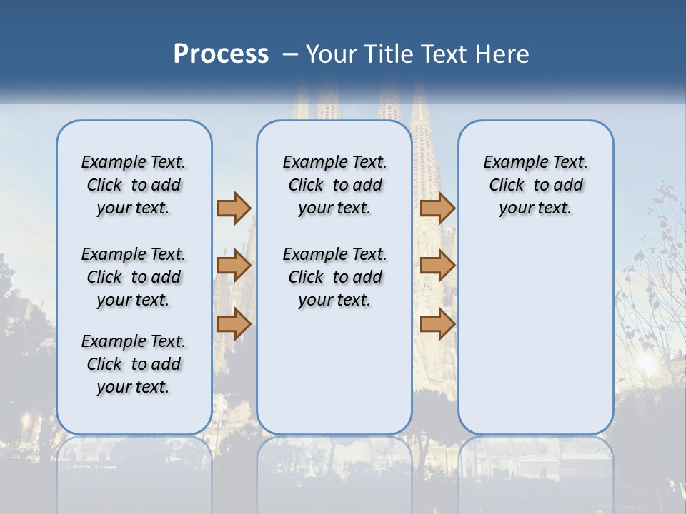 A Picture Of A Church With A Blue Sky In The Background PowerPoint Template