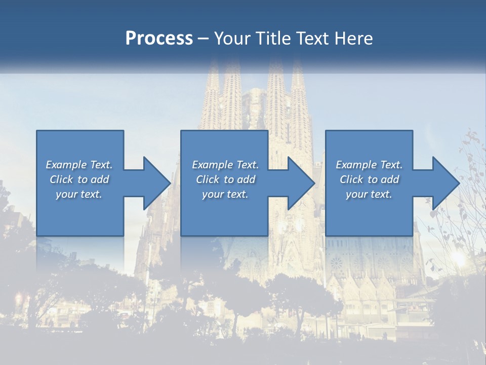 A Picture Of A Church With A Blue Sky In The Background PowerPoint Template