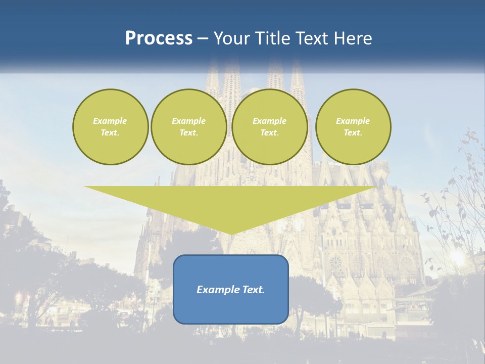 A Picture Of A Church With A Blue Sky In The Background PowerPoint Template