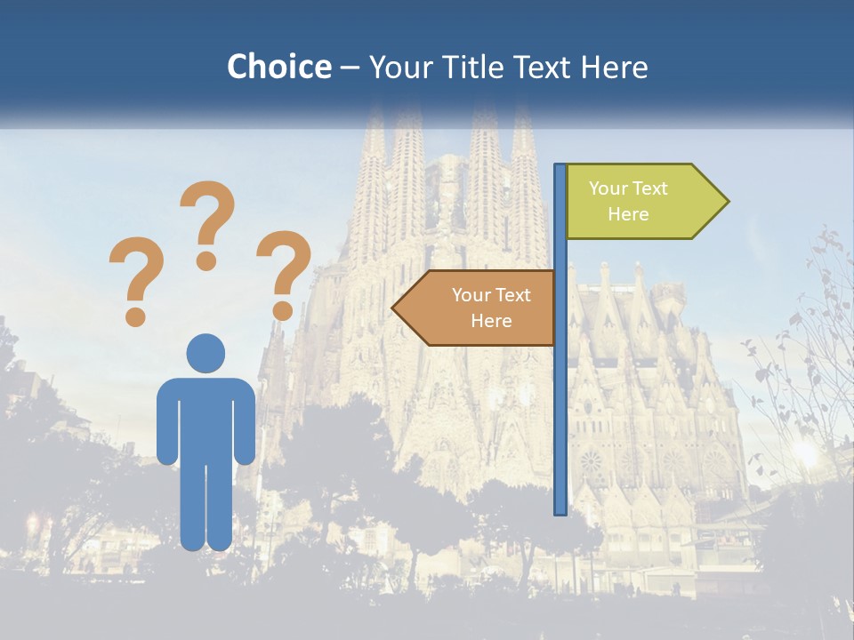 A Picture Of A Church With A Blue Sky In The Background PowerPoint Template