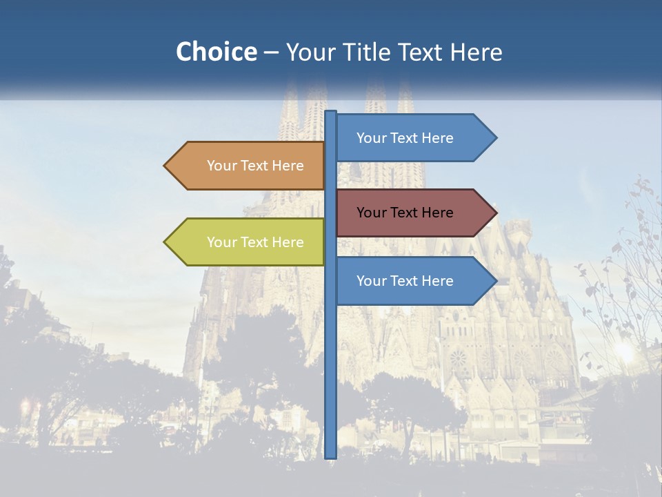 A Picture Of A Church With A Blue Sky In The Background PowerPoint Template