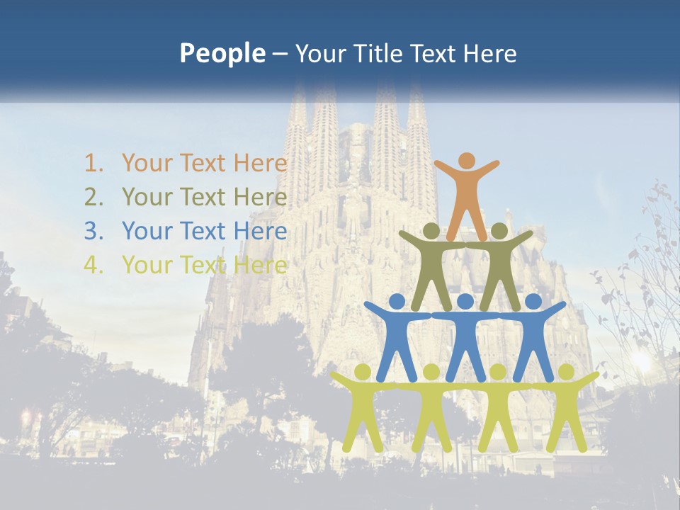 A Picture Of A Church With A Blue Sky In The Background PowerPoint Template