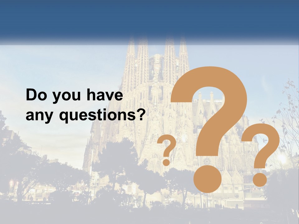 A Picture Of A Church With A Blue Sky In The Background PowerPoint Template