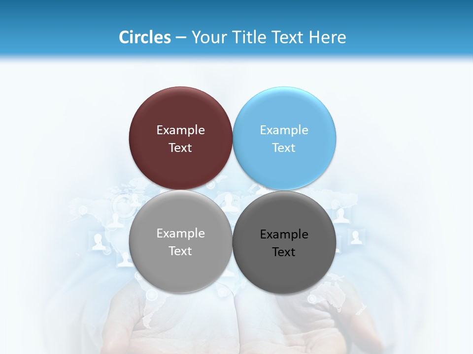 A Person Holding Out Their Hands With Numbers On It PowerPoint Template