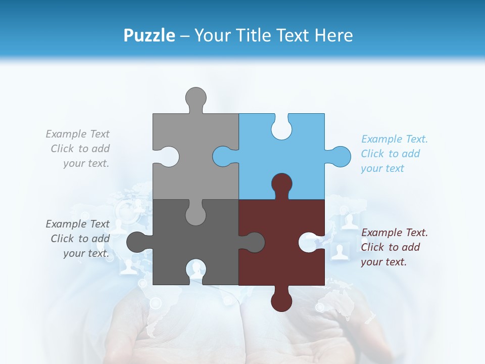 A Person Holding Out Their Hands With Numbers On It PowerPoint Template