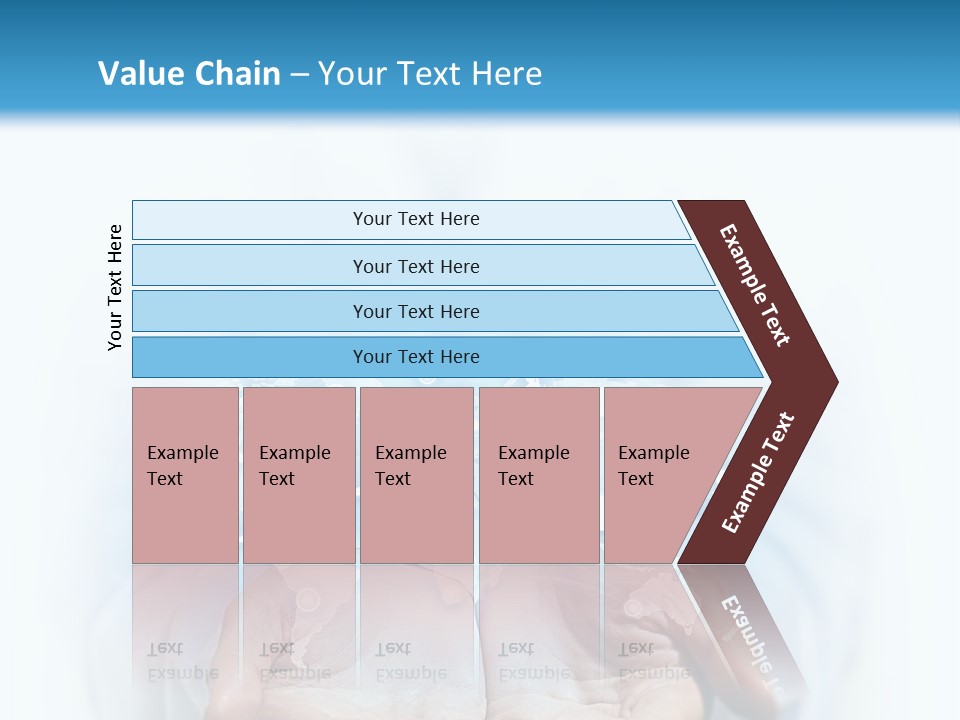 A Person Holding Out Their Hands With Numbers On It PowerPoint Template