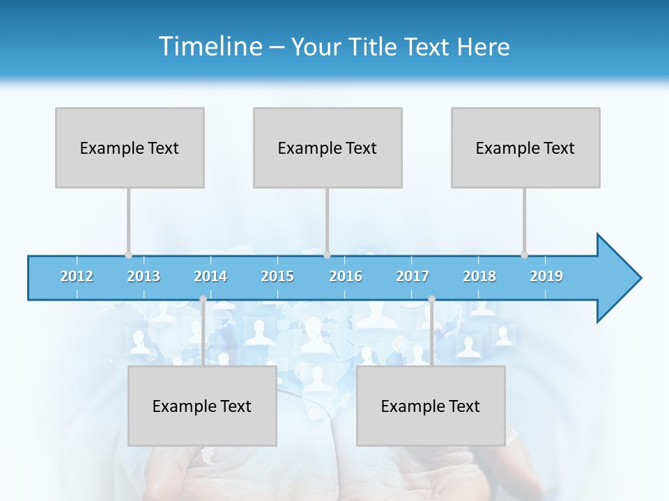 A Person Holding Out Their Hands With Numbers On It PowerPoint Template