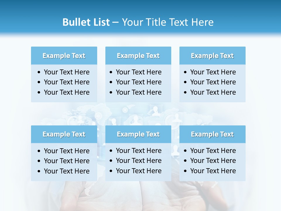 A Person Holding Out Their Hands With Numbers On It PowerPoint Template