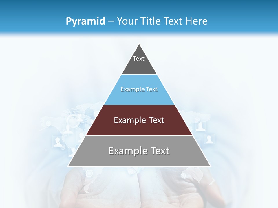 A Person Holding Out Their Hands With Numbers On It PowerPoint Template