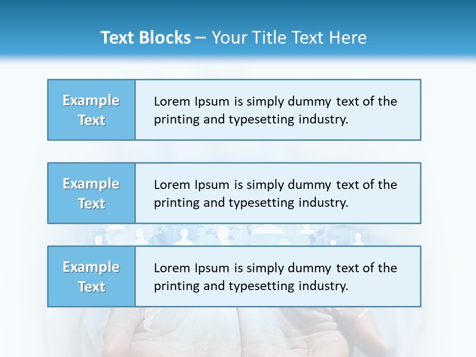 A Person Holding Out Their Hands With Numbers On It PowerPoint Template
