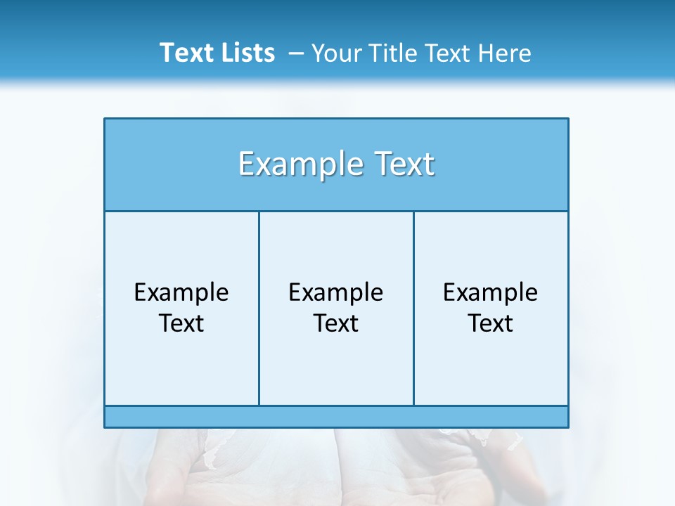 A Person Holding Out Their Hands With Numbers On It PowerPoint Template