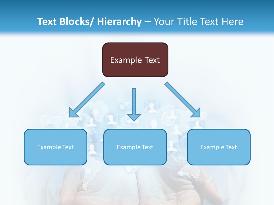A Person Holding Out Their Hands With Numbers On It PowerPoint Template