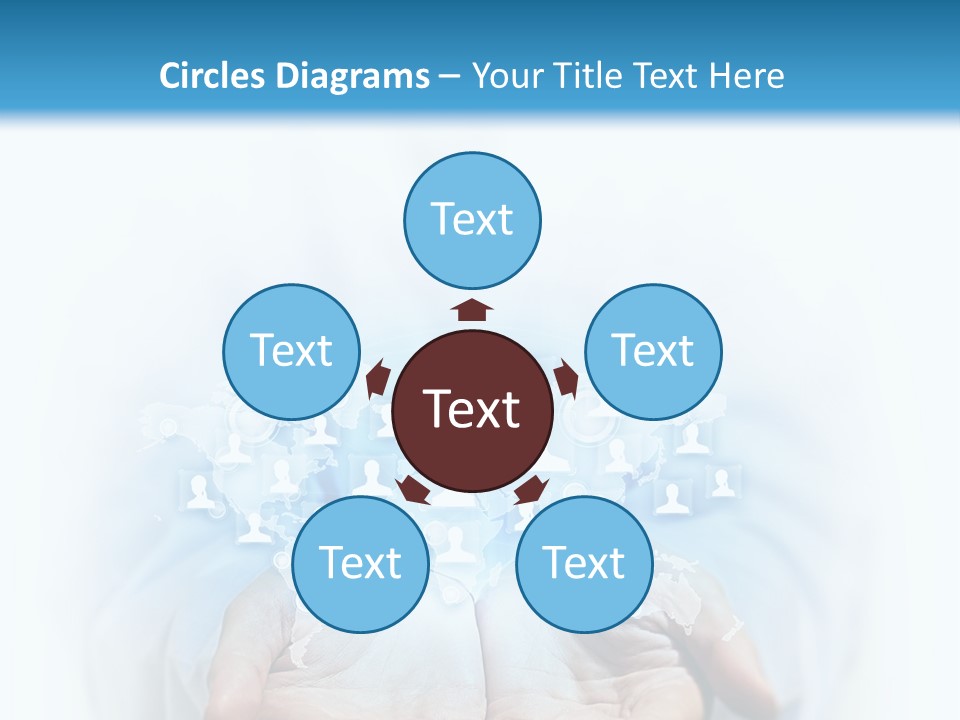 A Person Holding Out Their Hands With Numbers On It PowerPoint Template