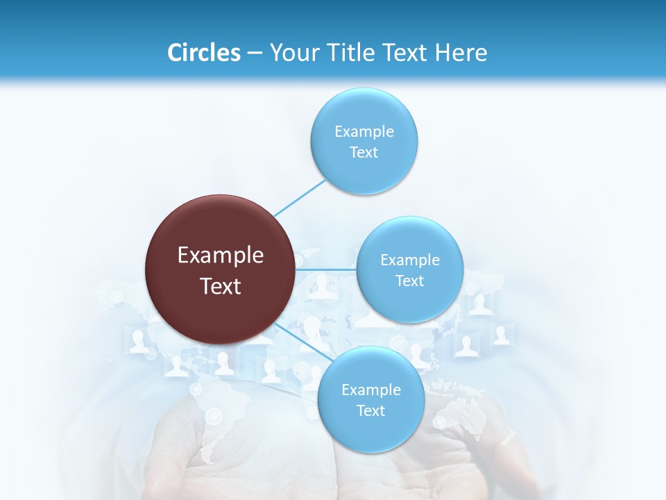A Person Holding Out Their Hands With Numbers On It PowerPoint Template