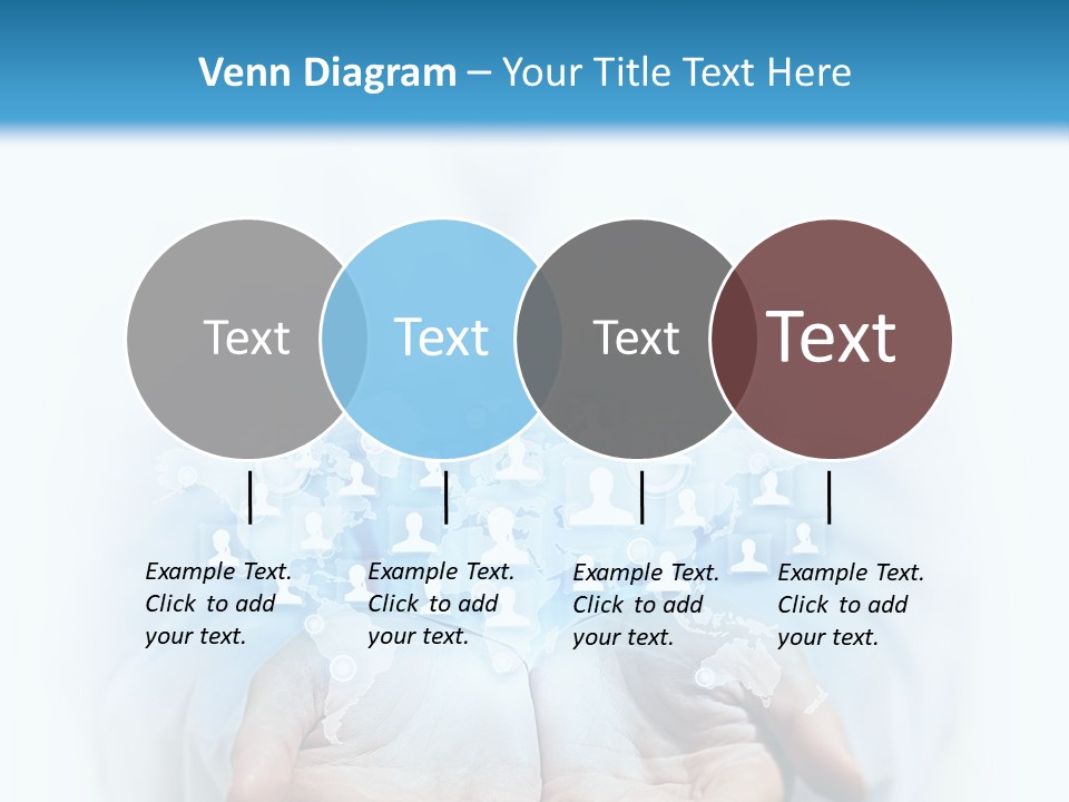 A Person Holding Out Their Hands With Numbers On It PowerPoint Template