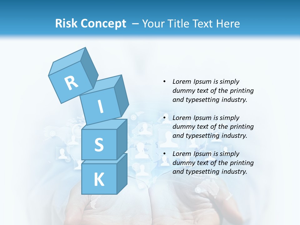 A Person Holding Out Their Hands With Numbers On It PowerPoint Template