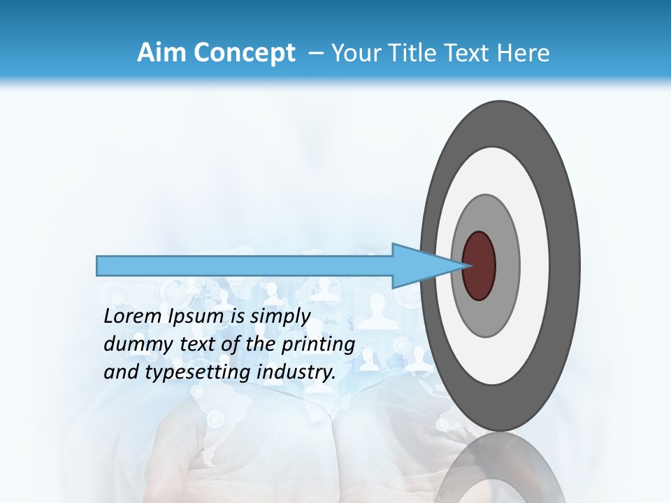 A Person Holding Out Their Hands With Numbers On It PowerPoint Template
