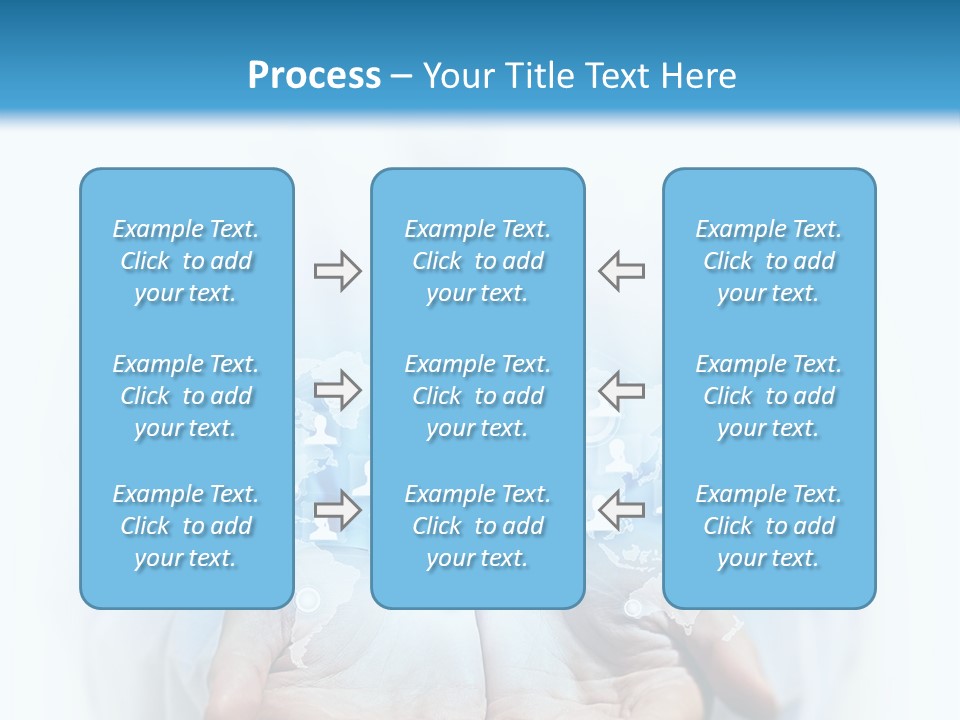 A Person Holding Out Their Hands With Numbers On It PowerPoint Template