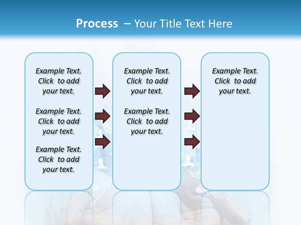 A Person Holding Out Their Hands With Numbers On It PowerPoint Template