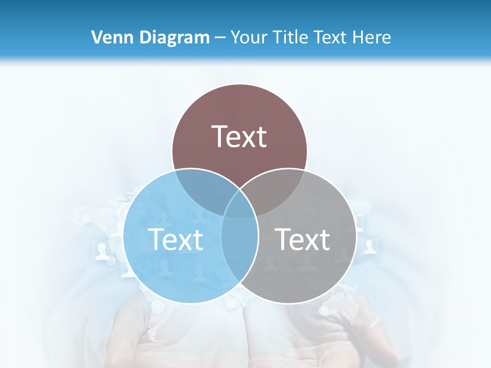 A Person Holding Out Their Hands With Numbers On It PowerPoint Template