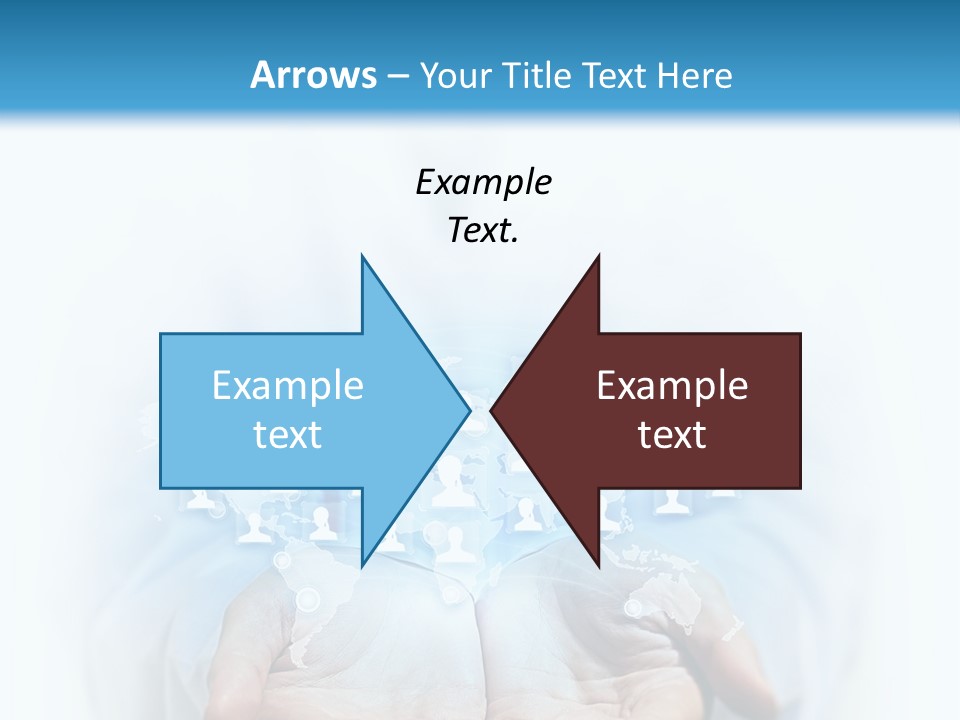 A Person Holding Out Their Hands With Numbers On It PowerPoint Template