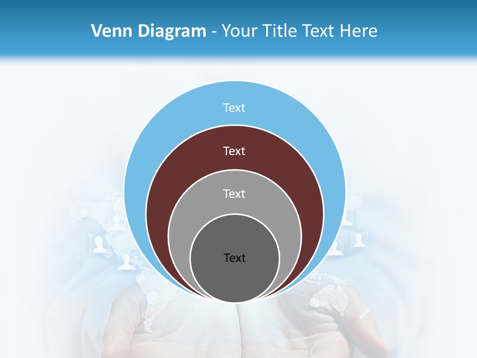 A Person Holding Out Their Hands With Numbers On It PowerPoint Template
