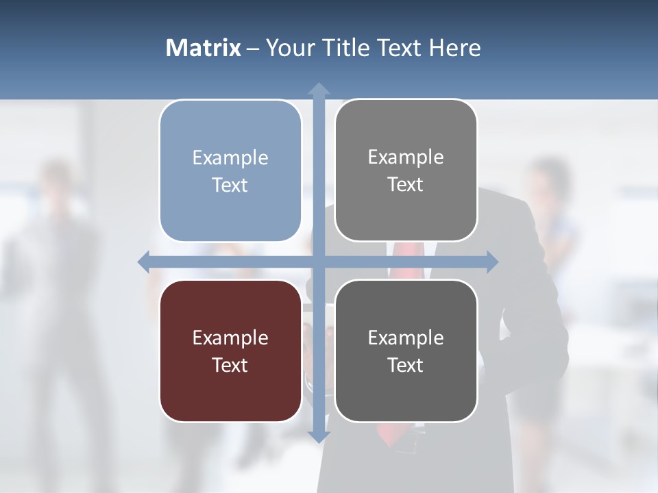 A Man In A Business Suit Holding A Tablet PowerPoint Template