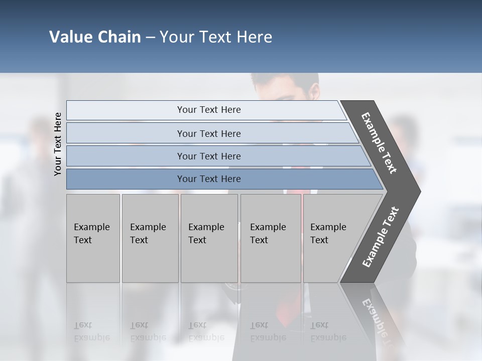 A Man In A Business Suit Holding A Tablet PowerPoint Template