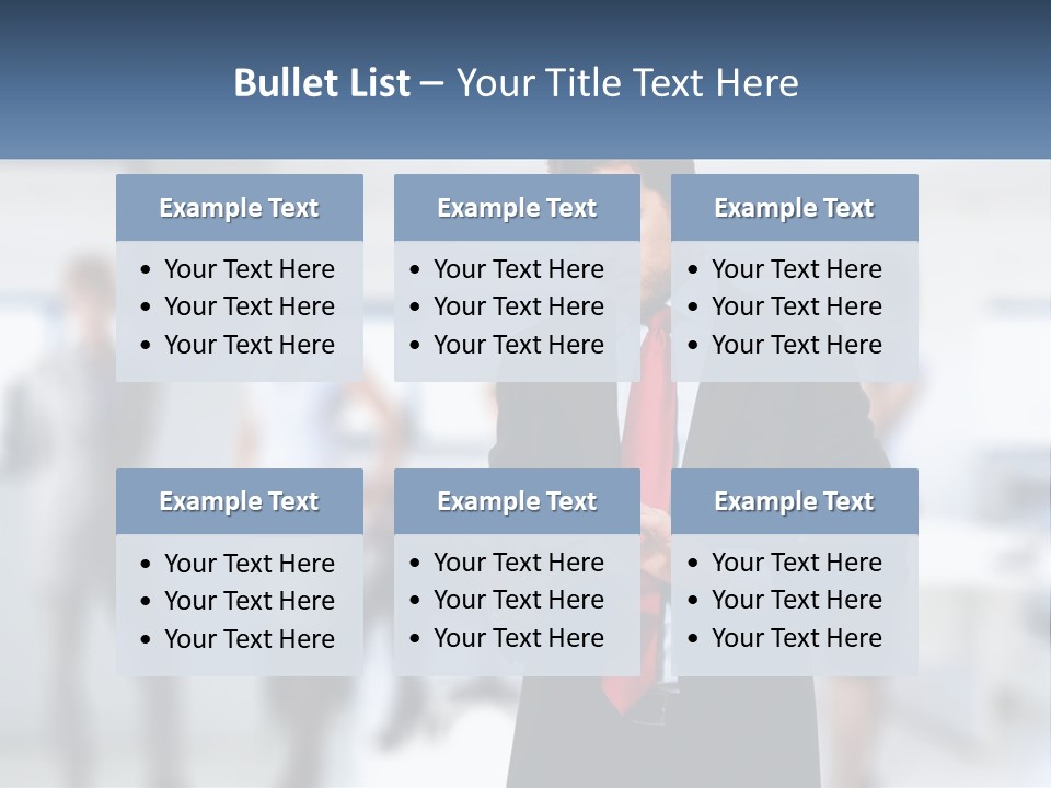 A Man In A Business Suit Holding A Tablet PowerPoint Template