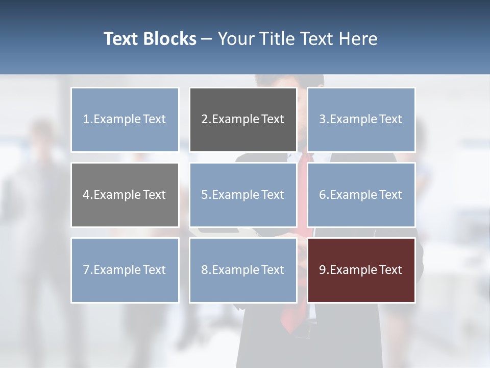 A Man In A Business Suit Holding A Tablet PowerPoint Template