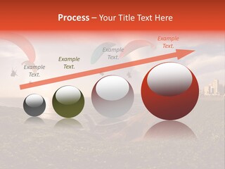 A Group Of Paraglides Flying Over A Body Of Water PowerPoint Template