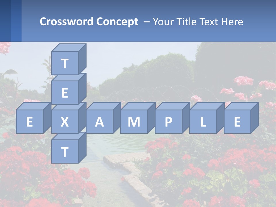 A Garden Filled With Lots Of Red Flowers PowerPoint Template