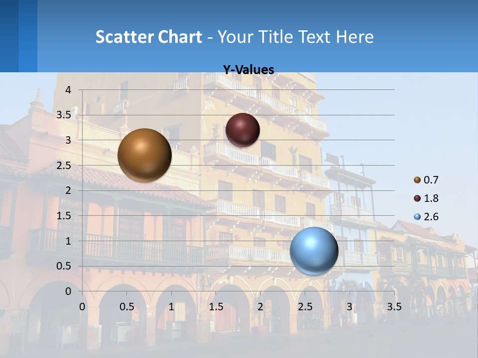 A Yellow Building With Balconies And Balconies On It PowerPoint Template